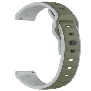 สายนาฬิกาซิลิโคนอัจฉริยะแบบคู่สำหรับนาฬิกา Huawei Watch 4 GT5 Xiaomi S4 amazfit Garmin 20มม. 22มม. สองสีสายรัดกีฬาหัวแบน - Product Image 6