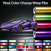 Film de covering vinyle mat métallisé série 1,52x16m – Film vinyle métallisé coloré pour covering automobile – Autocollant vinyle pour voiture