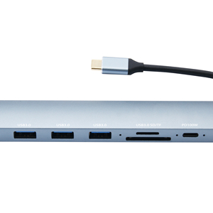 Bán buôn Thêm Multiport Adapter với 1 HDMI + 3*3.0 USB + 3.0 SD TF USBC Dongle forhome văn phòng & đa màn hình năng suất. - Product Image 1