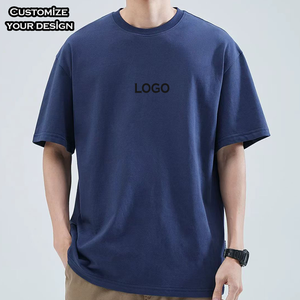 Wholesale <strong>High</strong> <strong>Quality</strong> 100% Cotton Printed Men's t Shirt 220grams <strong>Custom</strong> Graphic Logo Oversized T-shirts Tshirts for Men - Product Image 2
