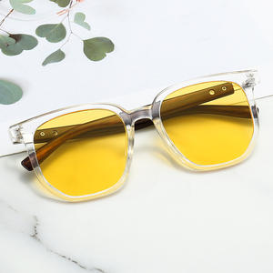 Nouvelles lunettes de soleil carrées surdimensionnées rétro unisexes, monture en PC, protection UV400, type 3, pare-soleil YC369 D6 - Product Image 3