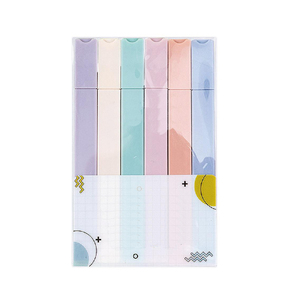 Juego de rotuladores cuadrados de papelería escolar personalizable, rotuladores de color macarrón, rotuladores para niñas y niños - Product Image 3