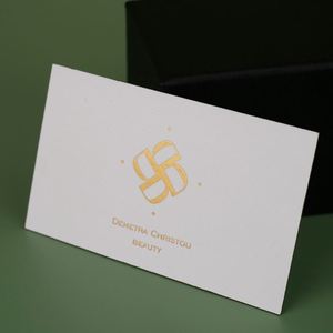 Impresión de Tarjetas de Presentación de Alta Gama, Tarjetas de Visita Blancas Personalizadas con Relieve, Doble Cara, con Logotipo - Product Image 1