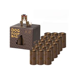 Nouveau sac de collecte de déjections pour animaux de compagnie 2025, biodégradable, anti-fuite, extra épais, parfum café, design de luxe - Product Image 1
