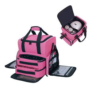 Free Sample Nail Polish <b>Travel</b> Case Three-layer Design Portable Nail Polish Holder for Manicure <b>Set</b> Nail Polish Organizer - Product Image 1