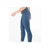 Jean Droit Femme de Haute Qualité Coupe Droite en Denim Respirant Décontracté Uni Confort Quotidien Adaptable Streetwear Foncé