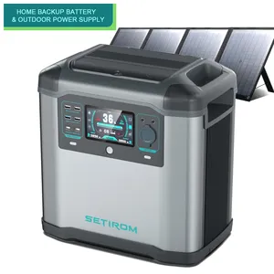 Setirom Pacific Series New Solar Energy Storage Products 1935Wh Lithium Battery Portable Solar Generators Power Station 2200W