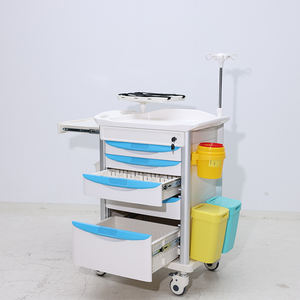 EM-ET070 응급 치료 ABS 플라스틱 마취 의학 트롤리 병원 가구 응급 치료를위한 의료 카트 - Product Image 3