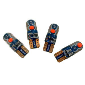 Bombilla LED T10 de Doble Color Rojo y Azul con Luz Estroboscópica Intermitente, COB 4SMD W5W 194 168 12V, Gel de Sílice para Luz Interior de Matrícula - Product Image 2