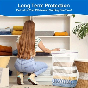 Chất Lượng Cao Nhiệm Vụ Nặng Nề <span class=keywords><strong>Ziplock</strong></span> Lưu Trữ Túi 4 mil Dày Rõ Ràng Nhựa Mang Theo Xử Lý Nắp Kéo Lớn Dây Kéo Cho Giày Quần Áo - Product Image 4