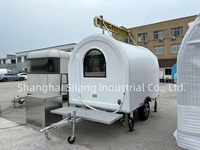 SLUNG Blanc Personnalisé Alimentaire Remorque Limonade Sandwich Jus Camion Fast Food Chariot Café Dessert Mobile Bar