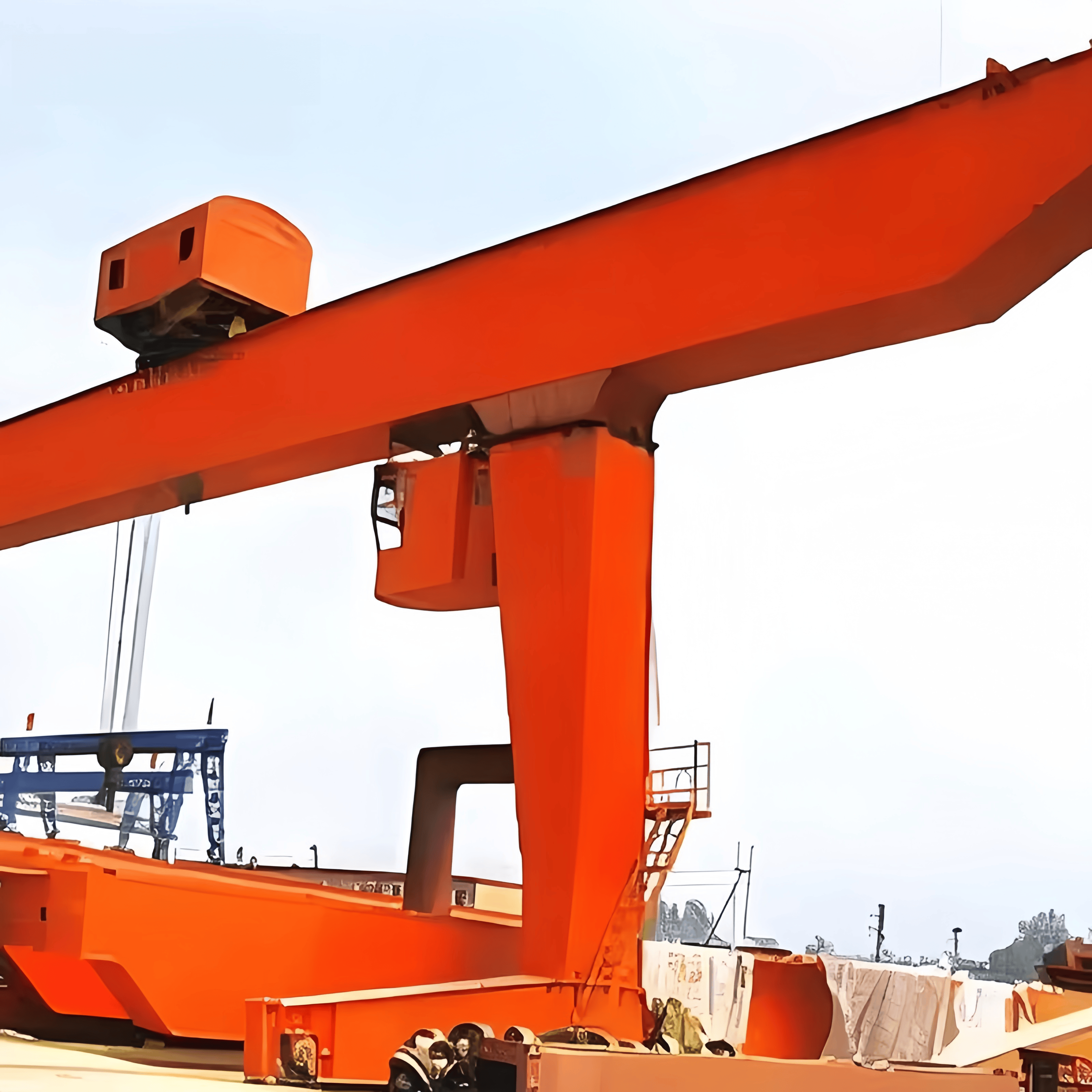 Настраиваемый козловой кран 5Ton10Ton16Ton32Ton50Ton с номинальной нагрузкой типа L для наружных складов
