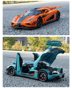 Coche de Juguete de Aleación a Escala 1:24 de Alta Calidad, Modelo <span class=keywords><strong>Koenigsegg</strong></span> <span class=keywords><strong>One</strong></span>, con Suspensión, Dirección, Sonido y Luces - Product Image 3