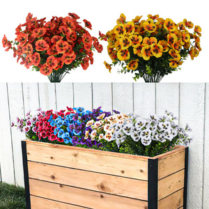 Flores Artificiales de Eucalipto y Primavera para Decoración de Exteriores, Hogar, Hotel, Boda, Arreglo Floral Artificial - Product Image 4