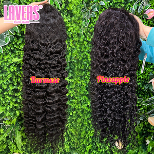 Thô Ấn Độ burmese tóc xoăn tóc giả, 13x4 HD ren phía trước Peru tóc giả tóc con người, glueless lớp biểu bì phù hợp Trinh Nữ tóc giả tóc con người - Product Image 3