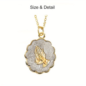 मिश्र धातु वास्तविक कृत्रिम हीरे की धूल पेंडेंट - Product Image 2