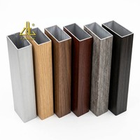 Profils d'extrusion en aluminium à grain de bois personnalisés, usine OEM pour projets d'ingénierie architecturale