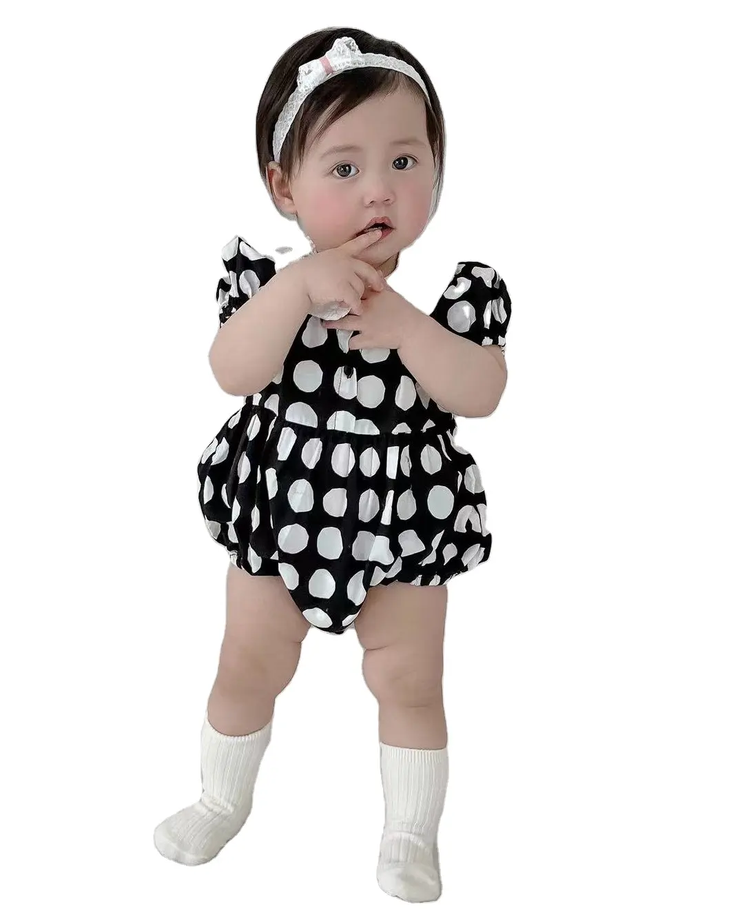 Summer Baby Clothing Kids Knitted Ribbed infant dress Baby Girls Cute Dress