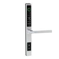 Cerradura Digital Inteligente con Huella Dactilar, Impermeable, de un Solo Lado, con Conexión WiFi, para Puerta Corredera de Aluminio Estrecha, con Ranura para Tarjeta de Memoria