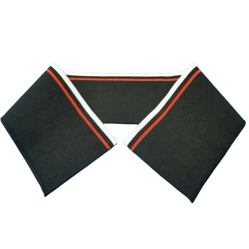 Kleur Garen Polyester Spandex Kraag Manchet Wit Zwart Of Aangepaste Kleur Voor Polo T-Shirt Gebreide Ribbels