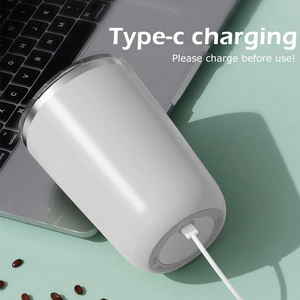 Tasse à café auto-mélangeuse magnétique portable rechargeable en acier inoxydable avec couvercle – Meilleure vente - Product Image 5