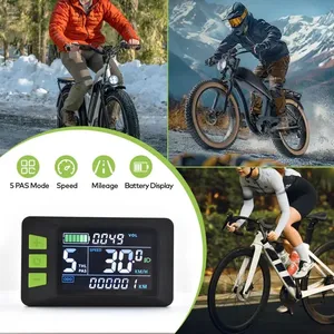 Ciclocomputador GPS para Patinete Eléctrico Fatbike, Accesorios para Patinete Eléctrico <span class=keywords><strong>Cycplus</strong></span>, Pantalla LCD, Velocímetro para Bicicleta - Product Image 4