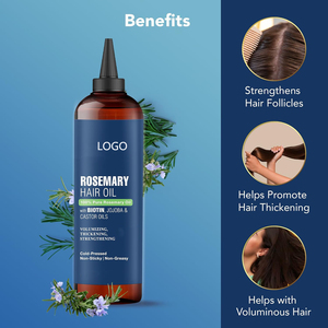 Aceite de Romero Puro y Natural de Marca Privada, Aceite de Romero Nutritivo para el Cuero Cabelludo y el Crecimiento del Cabello - Product Image 4