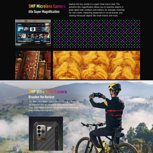 Global Ulefone Power Armor 18 Ultra Version 5G Téléphone robuste 12 Go + 512 Go Téléphone 6.58 pouces à empreintes digitales latérales - Product Image 5