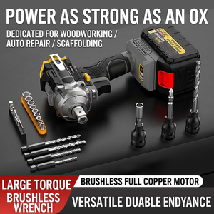 Suministro exclusivo de llave de impacto eléctrica multifuncional de alto torque con batería de litio para comercio exterior - Product Image 2