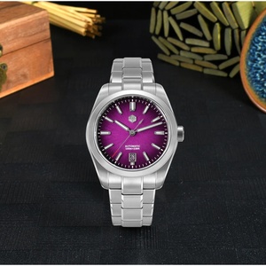 Montre San Martin 42mm en émail JianZhan GMT Miyota 9015, montre de luxe Gada pour homme, automatique, mécanique, style chinois, SN0144GL - Product Image 4