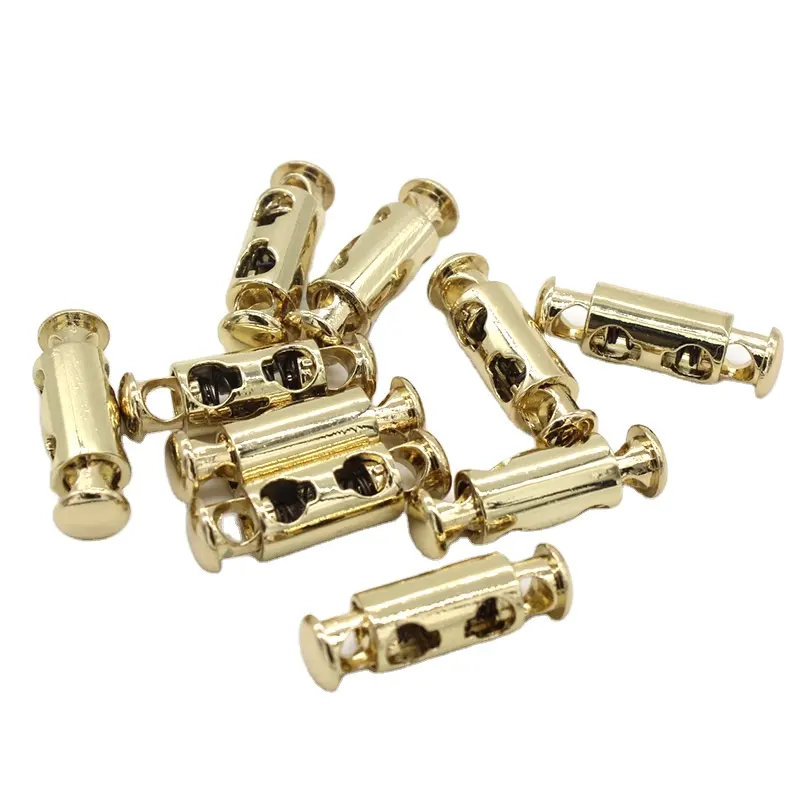 Hot Sale Metal Alloy Stoppers 2 Hole Toggle Cord Locks Drawstring Lock 4.5mm