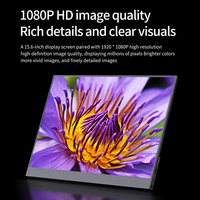 Écran portable 15,6 pouces de type LCD pour ordinateur portable, type-C, IPS, Full HD, moniteur portable, vente en gros d'usine