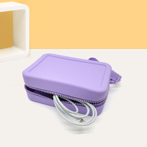 Borsa per Cosmetici Impermeabile con Cerniera e Logo Personalizzato, <span class=keywords><strong>Piccola</strong></span> Borsa da Viaggio in Silicone alla Moda per Donna - Product Image 2