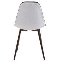 Échantillon gratuit Noir Hoker Haute À Manger Jambe Dossier Chippendale 2 En Cuir Style Européen Chaise De Cuisine Pour Îlot De Cuisine