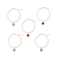 Collier pour chien et chat, style princesse, perles, cœur en strass coloré, taille réglable, toutes saisons