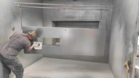 Prix bon marché, porte de garage en acier isolée sectionnelle et affleurante moderne et personnalisée de haute qualité avec rectangle blanc pour la maison