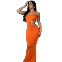 Robe longue d'été décontractée pour femme, deux couleurs, tissée, respirante, écologique, à épaules dénudées avec bretelles