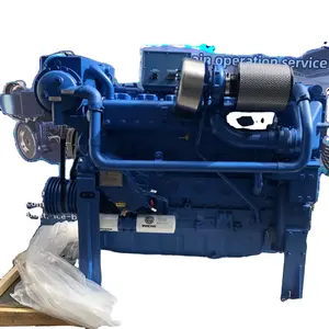 Подлинный морской дизельный двигатель WEICHAI WD12 375HP 2100 об/мин Для Лодочной яхты 3 года гарантии
