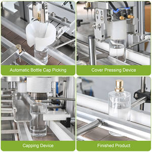 Machine de bouchage automatique avec convoyeur à bande et alimentateur vibrant pour ligne de remplissage de bouteilles d'eau, de jus et de cosmétiques - Product Image 6