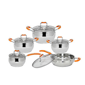 Juego <span class=keywords><strong>de</strong></span> ollas <span class=keywords><strong>de</strong></span> cocina <span class=keywords><strong>de</strong></span> acero inoxidable Juegos <span class=keywords><strong>de</strong></span> utensilios <span class=keywords><strong>de</strong></span> cocina Juego <span class=keywords><strong>de</strong></span> ollas y sartenes Sartén Ollas Cazuela - Product Image 1