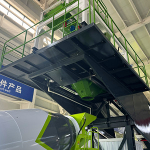 Centrale à béton mobile entièrement automatique de 90 m3/h avec système de contrôle PLC intelligent, centrale de malaxage mobile, béton prêt à l'emploi - Product Image 1