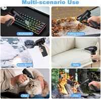 130000 tr/min puissant Jet Fan Turbo Barber Clean Clipper comprimé Mini Jet Fan Blower Voyage-Size Air Duster Cheveux secs pour Salon