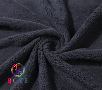 Tissu en polyester élasthanne pour peluche ours en peluche fourrure velours super doux tissu 100% polyester tricot uni en rouleau emballage