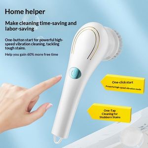 Brosse de nettoyage électrique multifonctionnelle, portable, sans fil, rechargeable par USB, pour la maison et la cuisine - Product Image 2
