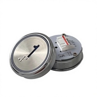 Pièces détachées pour ascenseurs, bouton poussoir NC/NO avec braille, boutoneras de ascensor