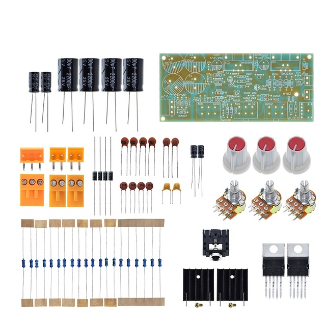 TDA2030A DIY Kit Electronic Amplifier Dual Channel Power Board DIY Kit for Arduino Production Training Suite Student lab TDA2030