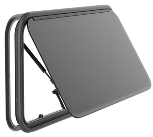 <span class=keywords><strong>Fenêtre</strong></span> <span class=keywords><strong>double</strong></span> en verre acrylique pour caravane, <span class=keywords><strong>camping</strong></span>-<span class=keywords><strong>car</strong></span>, motorhome, 900x450 mm, avec rideau et moustiquaire - Product Image 2
