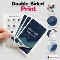 Étiquette suspendue holographique personnalisée double face pour le commerce de détail, avec code QR et histoire de marque, pour l'emballage d'épicerie et de vêtements