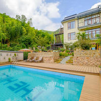 Haute qualité WPC Decking solide 25mm épaisseur pont composite extérieur