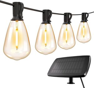Đèn Dây IP44 Năng Lượng Mặt Trời Tiết Kiệm Năng Lượng Bóng Đèn LED Nhựa Chống Vỡ 1W Edison ST38 Đèn Dây Cho Cắm Trại Ngoài Trời Sân Tiệc - Product Image 1